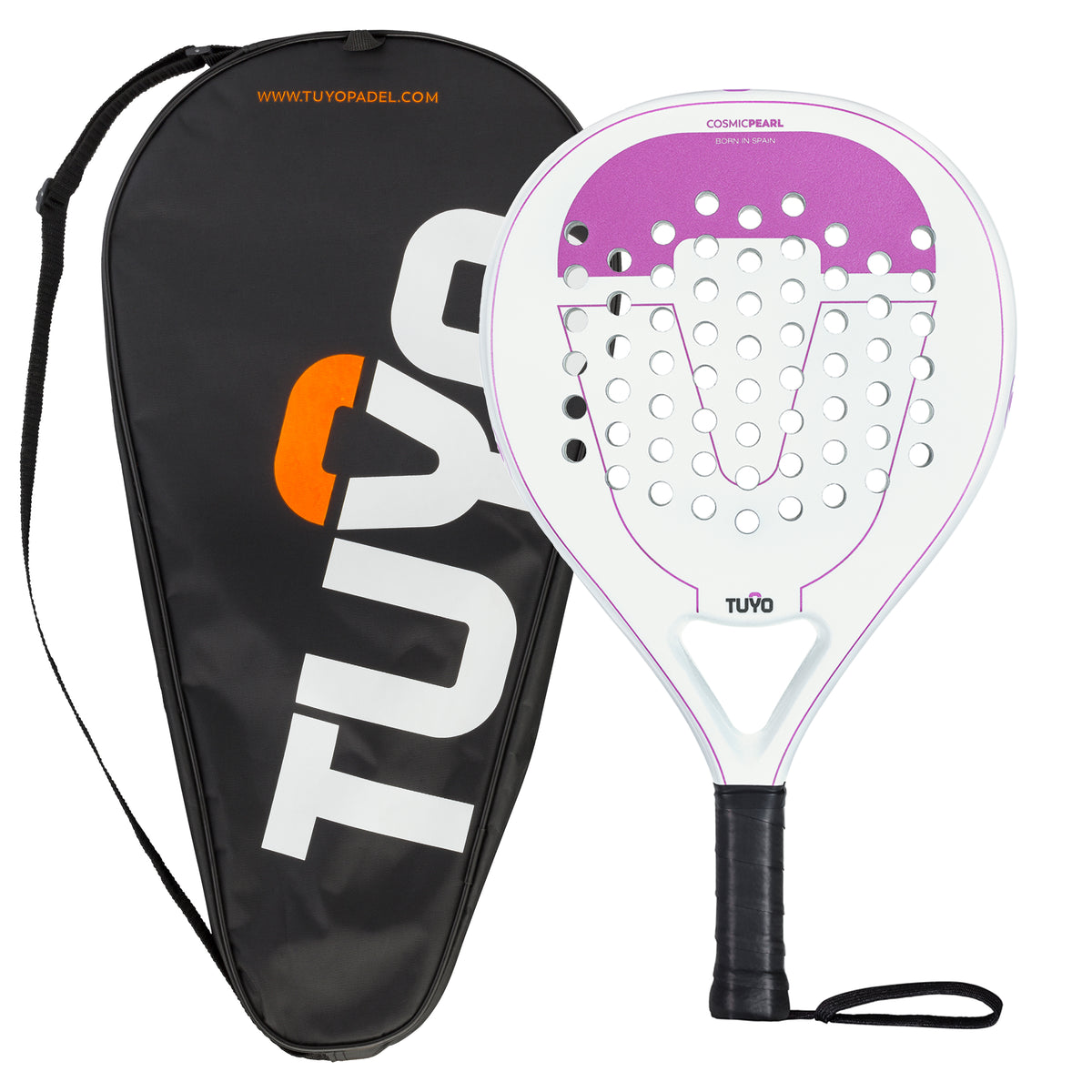 Cosmic Pearl teardrop shaped padel racket for the advanced padel pla