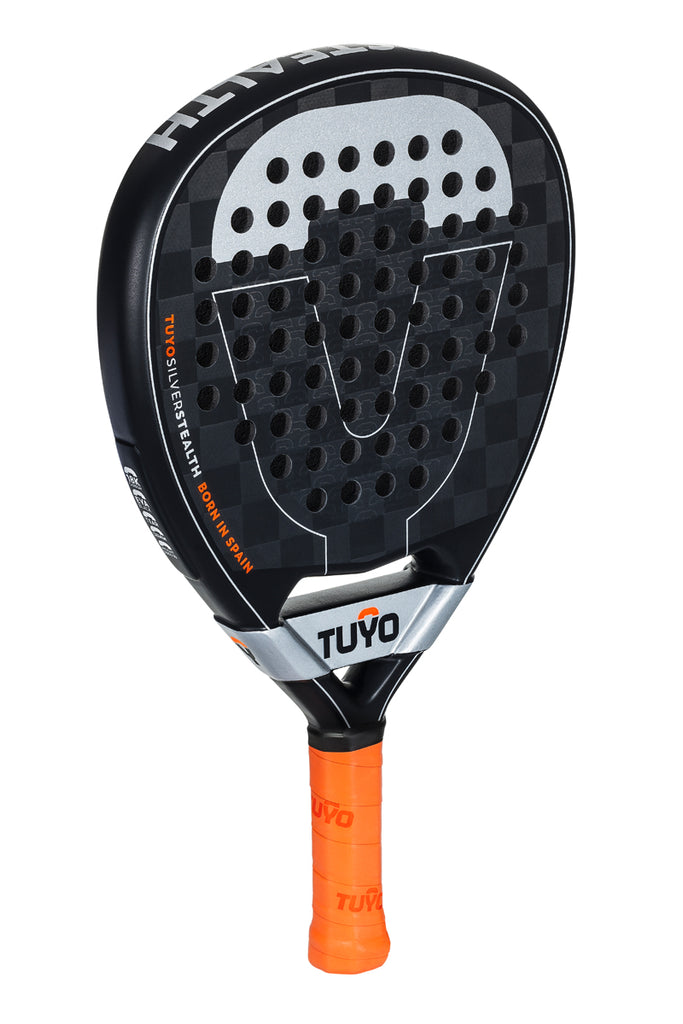 Silver Stealth V2 padel racket teardrop shape for the attacking padel ...