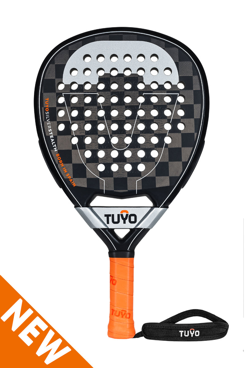 Silver Stealth V2 padel racket teardrop shape for the attacking padel ...