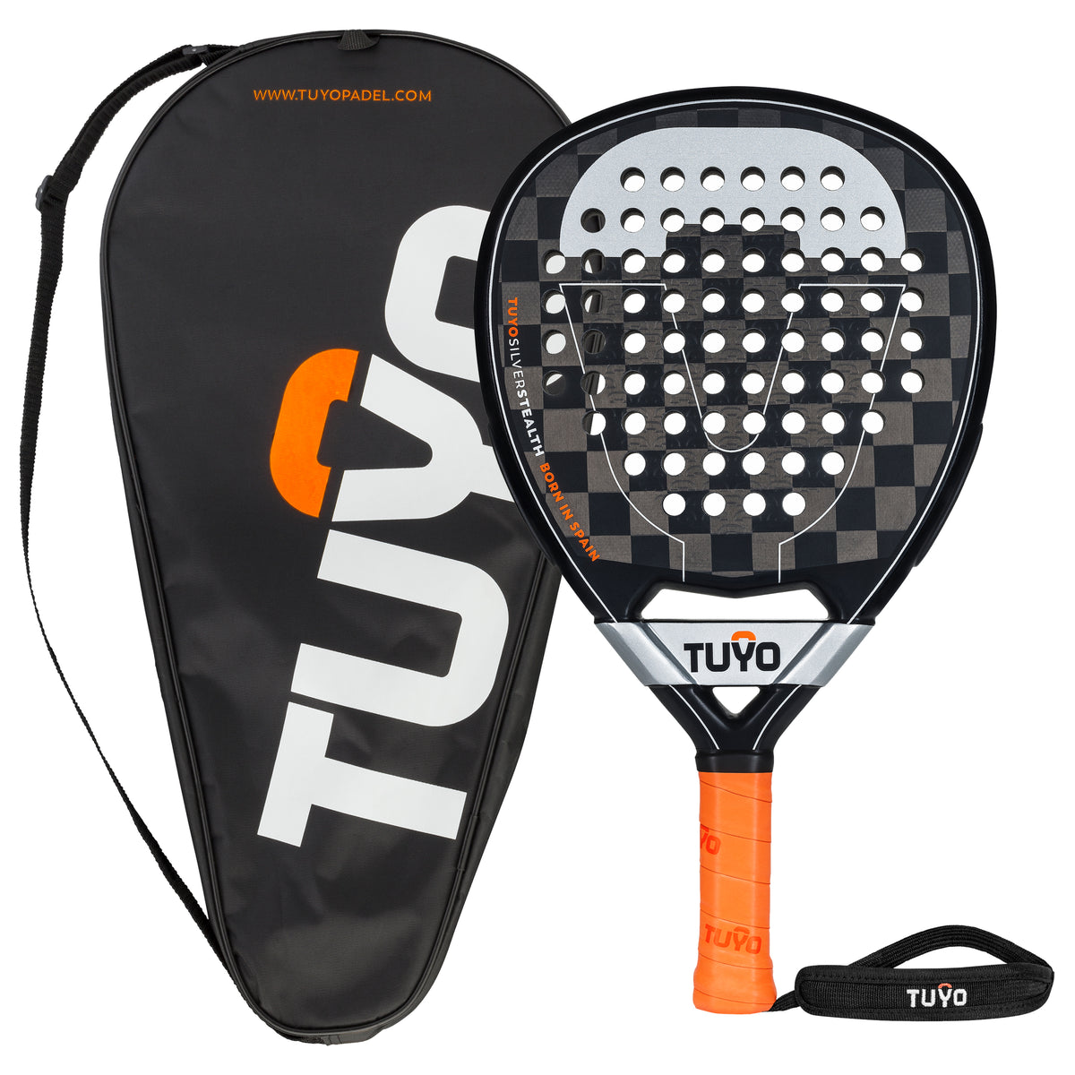 Silver Stealth V2 padel racket teardrop shape for the attacking padel ...